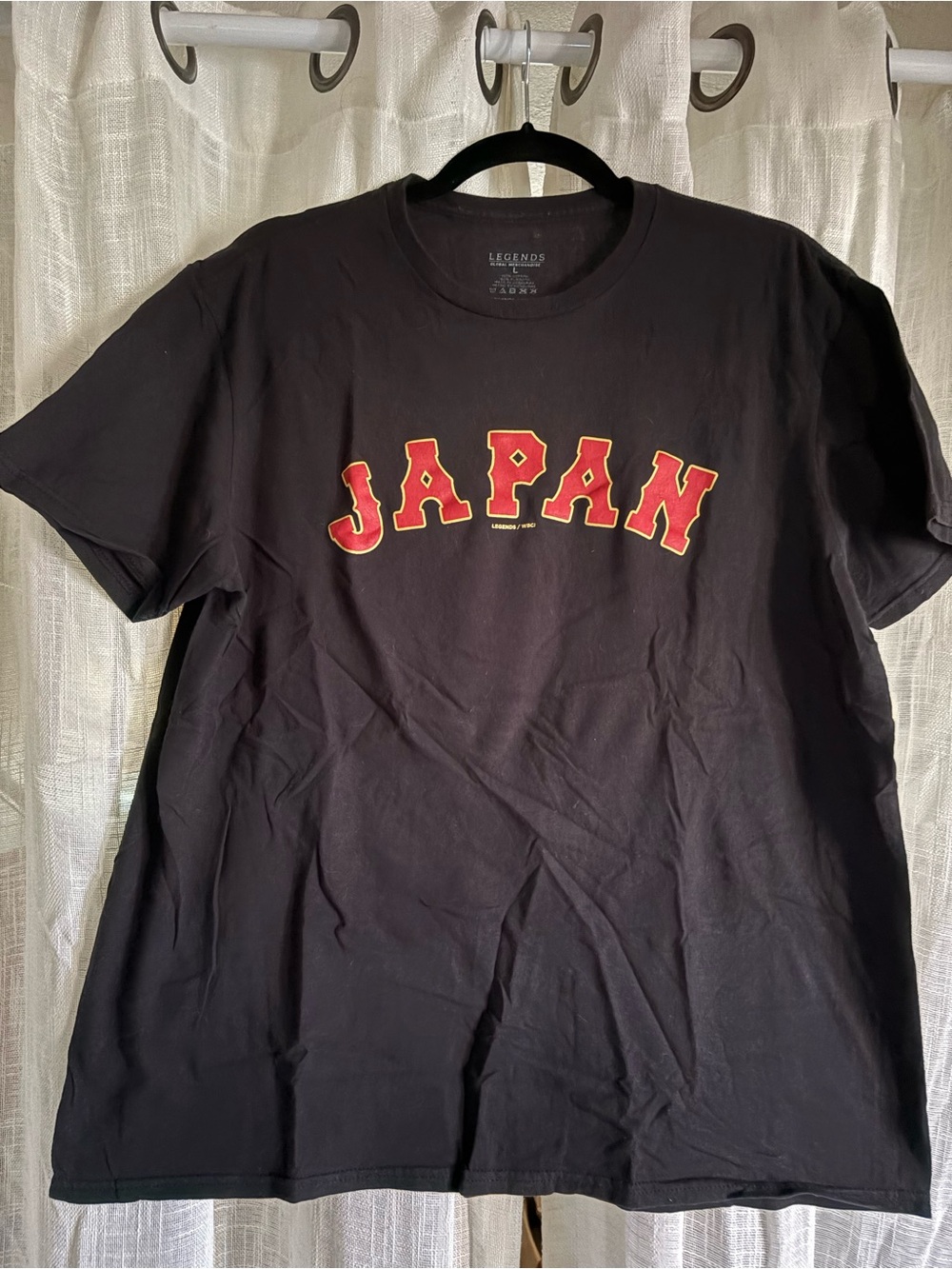 Black OHTANI 16 'Japan' Graphic Short Sleeve Tee size Large